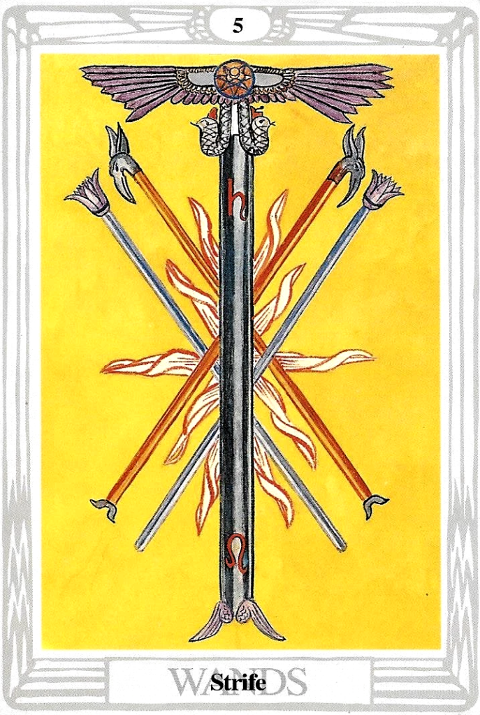 Thoth 5 of Wands